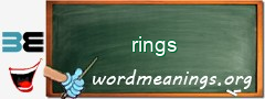 WordMeaning blackboard for rings